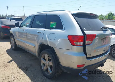 2012 Jeep Grand Cherokee Overland из США, поврежденный, VIN 1C4RJECT6CC209852